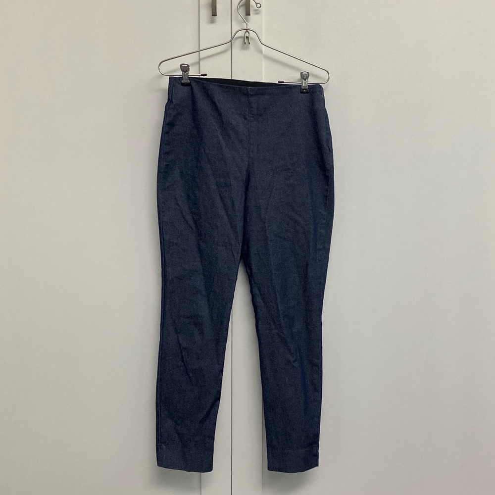 Stretch Denim High-Waist Work Pants
